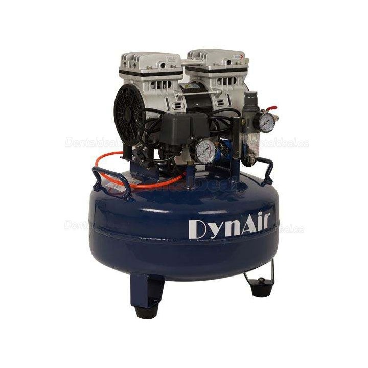 Dynamic DA5001 0.55KW/0.75HP Dental Oil Free Silent Air Compressor 22L Tank